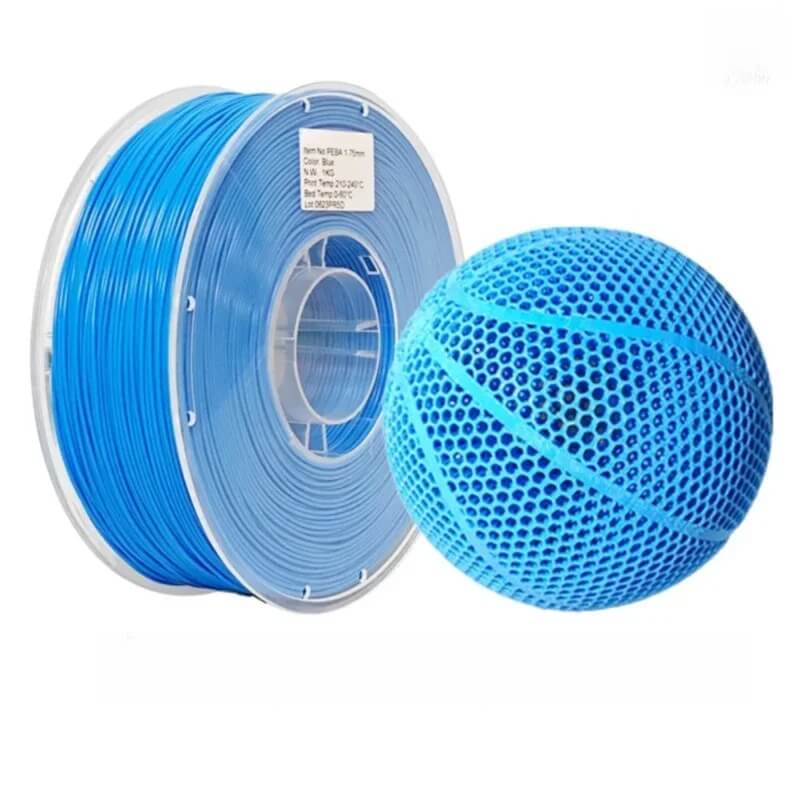 Beyond TPU! High-Performance PEBA Flexible Filament for 3D Printed Sports Gear Higher Rebound & Stronger Support 1.75mm