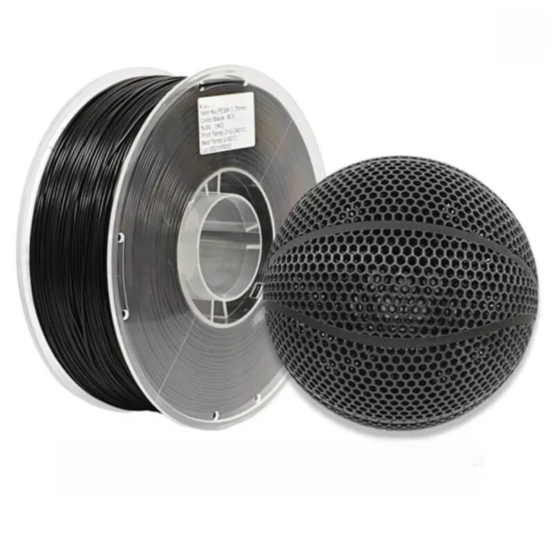 Beyond TPU! High-Performance PEBA Flexible Filament for 3D Printed Sports Gear Higher Rebound & Stronger Support 1.75mm