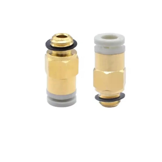 M6x4mm Quick Release Pneumatic Fittings for 3D Printers - PTFE Tube Connectors Compatible with Extruder/Hotend (10-Pack)