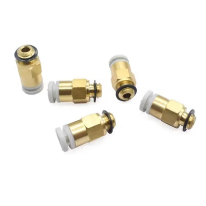 M6x4mm Quick Release Pneumatic Fittings for 3D Printers - PTFE Tube Connectors Compatible with Extruder/Hotend (10-Pack)