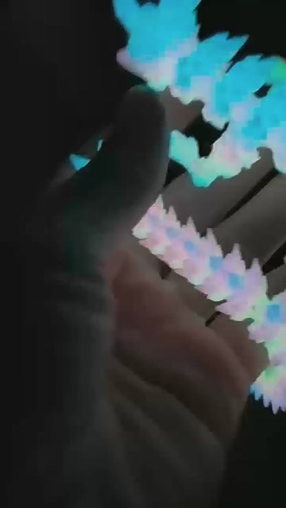 PLA Luminous Rainbow Filament 1.75mm – Multicolor Gradient Glow-in-the-Dark 3D Printing Material, Easy to Print, Eco-Friendly, 1KG